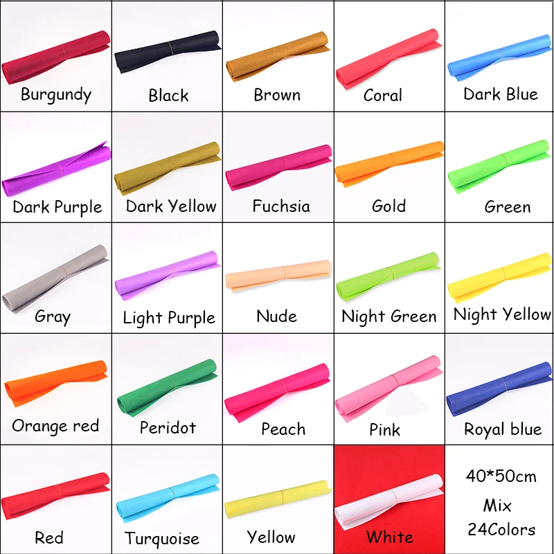 Нетканые ткани для лоскутного шитья разных цветов 40x50 см|fabric for needlework|nonwoven fabricfabrics