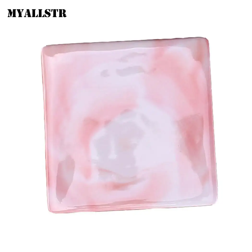 Marble Pattern Coaster Irregular Square Round Coffee Ceramic Cup Insulation Home | Дом и сад