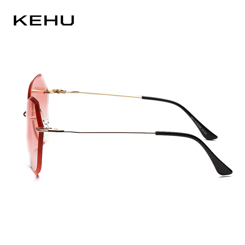 KEHU Fashion Fine Lady Sunglasses Women Brand Designer 2018 New Metal Frameless Sun Glasses Men Retro Goggles K9548 | Аксессуары для