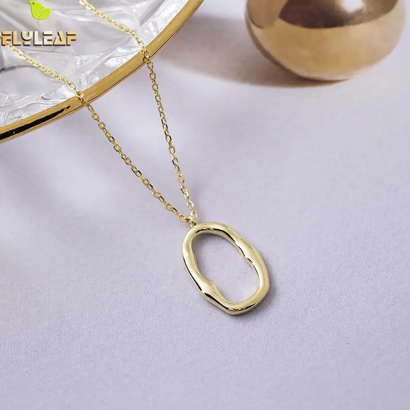 Ожерелья и подвески Flyleaf с золотым кольцом неправильной формы для женщин мужчин