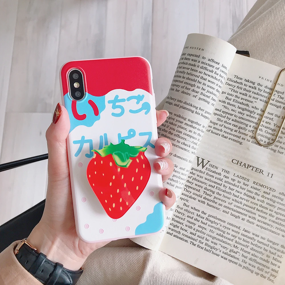 Силиконовый чехол с фруктовыми напитками для iPhone 7 Plus 6 6splus из мягкого ТПУ