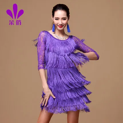 Одежда для латиноамериканских танцев Женская Осенняя новая кружевная куртка