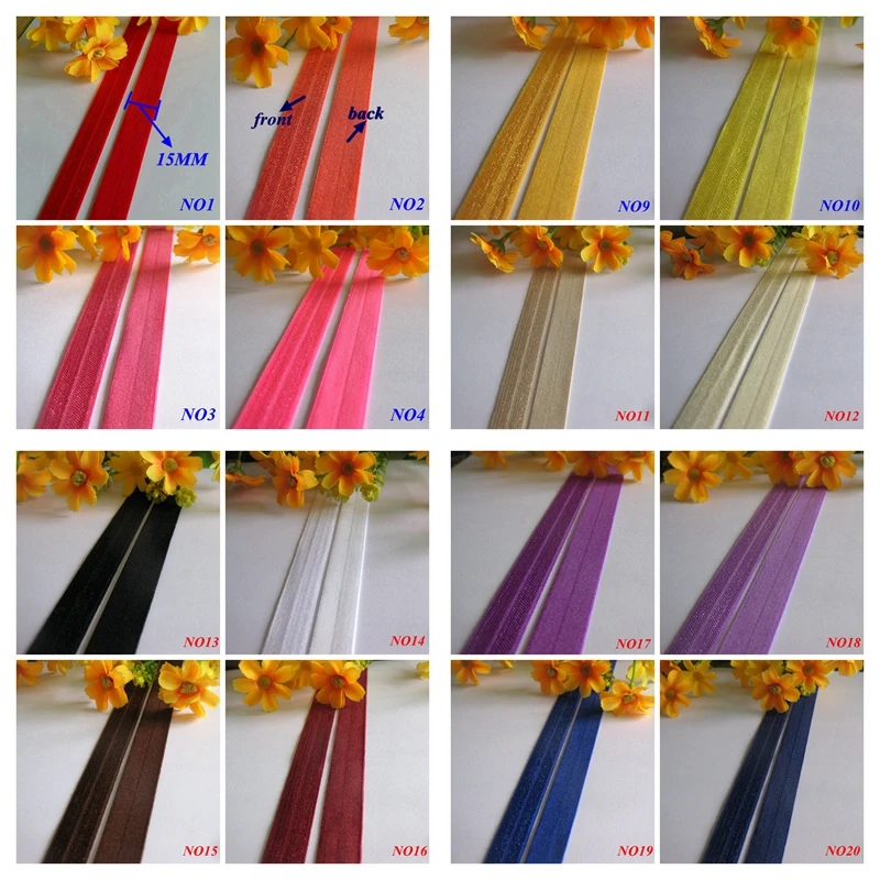 Эластичная лента 30 ярдов/партия 15 мм|tie napkin|tie hair ponytailhair color chocolate brown |