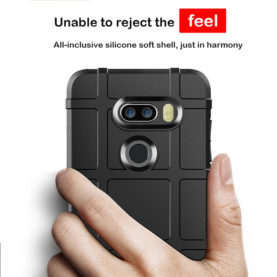 DAHABY для LG V30S плюс ThinQ ТПУ прочный силиконовый корпус щит Slim Armor Гибридный матовая