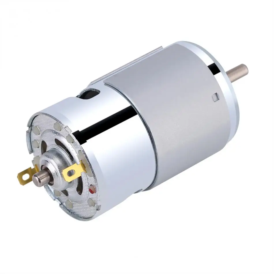 Электродвигатель постоянного тока 12 В круглый вал 100 Вт Micro DC 12000 об/мин