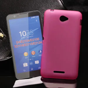 Розовый Новейший Модный мягкий ТПУ чехол для sony Xperia E4 E2104 E2105 E2114 E2115 E2124 силиконовый чехол для телефона для sony E4 чехол - Цвет: Розовый
