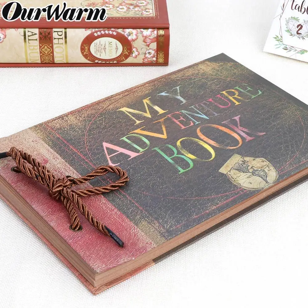 OurWarm 80 страниц моя книга приключений DIY Ручная работа наша книга приключений скрапбук фотоальбом юбилей свадебные подарки