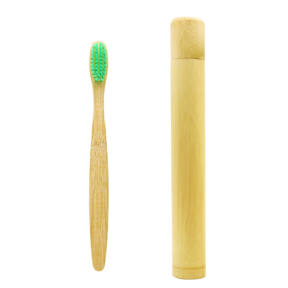 

DR.PERFECT 1 pc/Bamboo Tube Green Charcoal Toothbrush Fiber Ultra Soft Bamboo Charcoal Brush Teeth Cleaning BPA Free Nylon