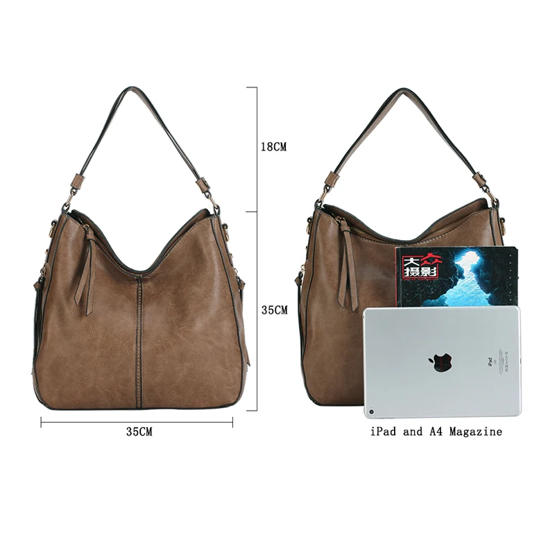 SWEET SNOW New Women Leather Handbags Luxury Brand Ladies Shoulder Bag Large Capacity Multi-Purpose Hand bag Women's | Багаж и сумки