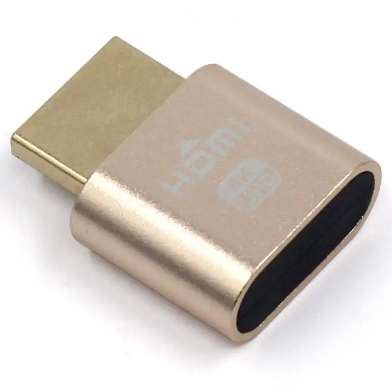 VGA адаптер виртуального дисплея HDMI DDC EDID пустышка без головы призрак эмулятор