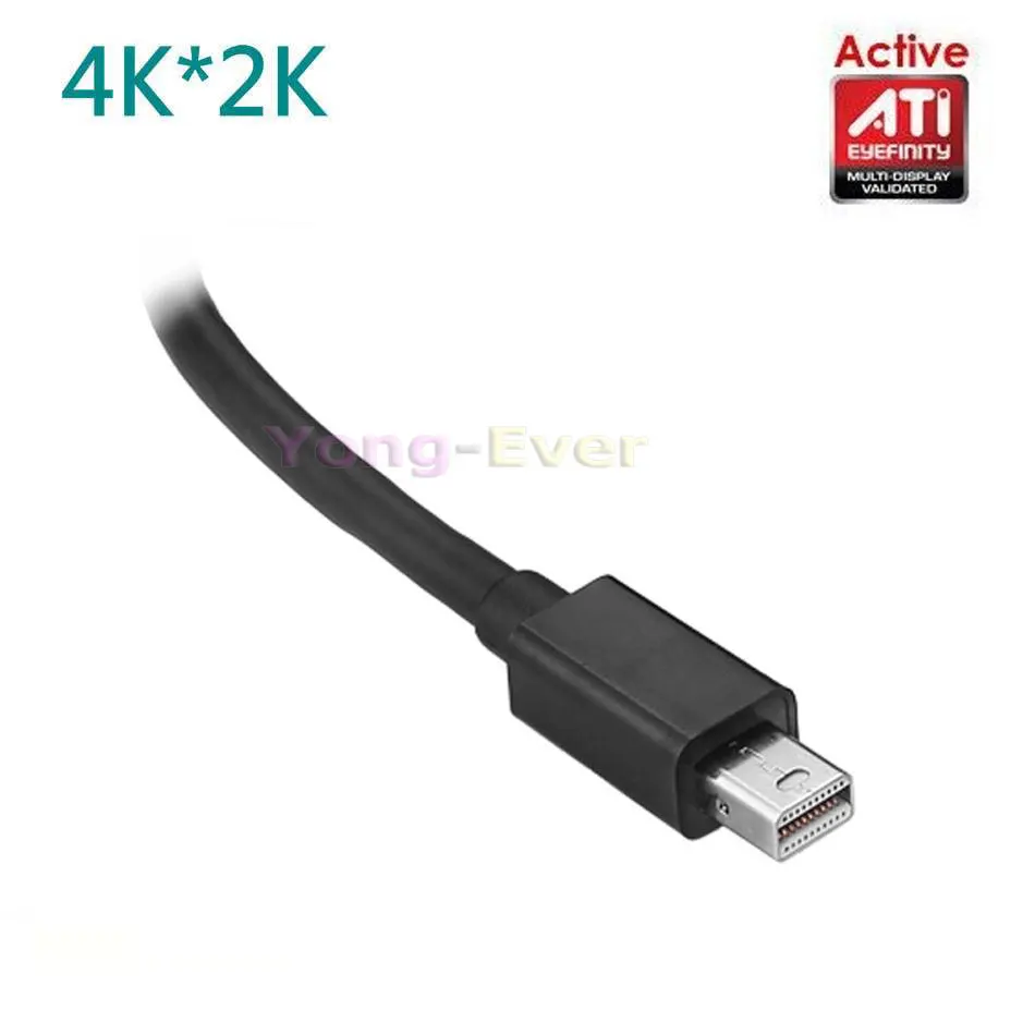 2021 Active ATI Eyefinity HD 4K Mini DP DisplayPort 1 2 папа DVI мама Видео Аудио HDTV адаптер