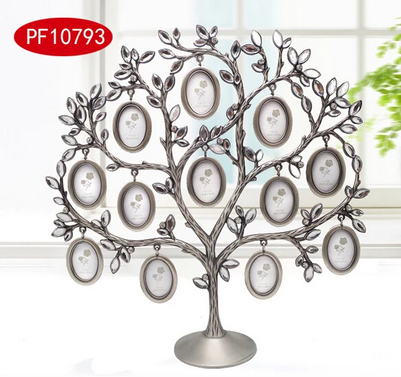 Европейская рамка для фотографий Happy tree для 12 smalls фоторамка винтажный сплав детская фоторамка для домашнего декора XC059