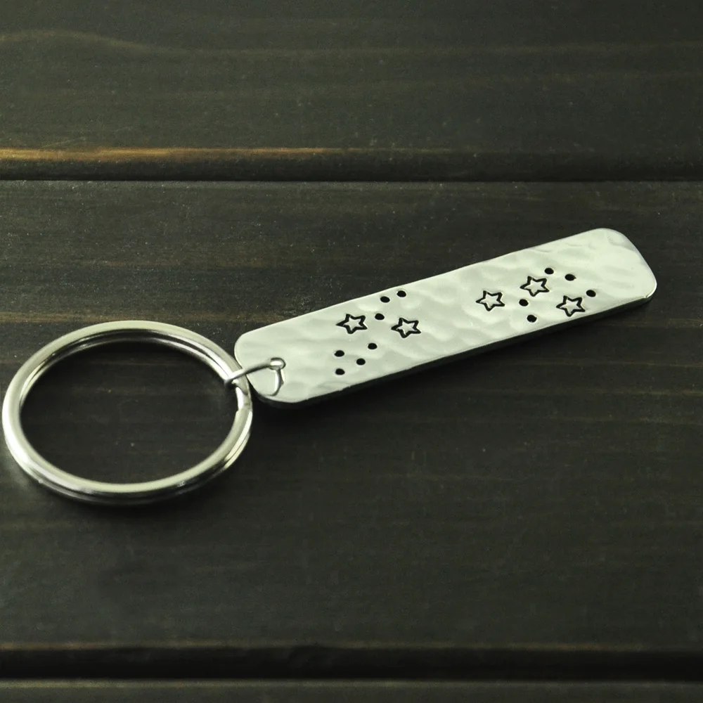 Персонализированный Созвездие рыб брелок значок с рыбами подарок на день