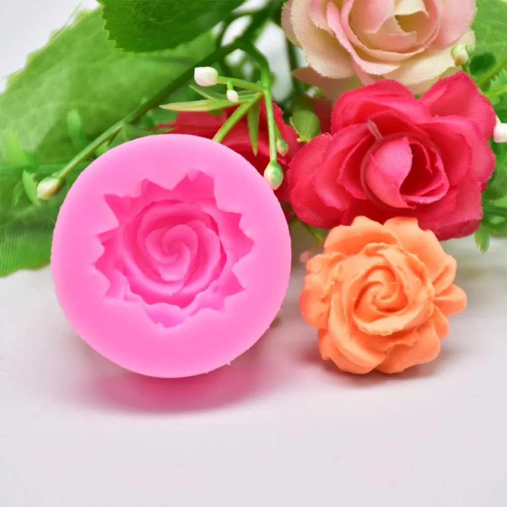 Силиконовая 3D форма для торта шоколада цветов розы|Формы тортов| |