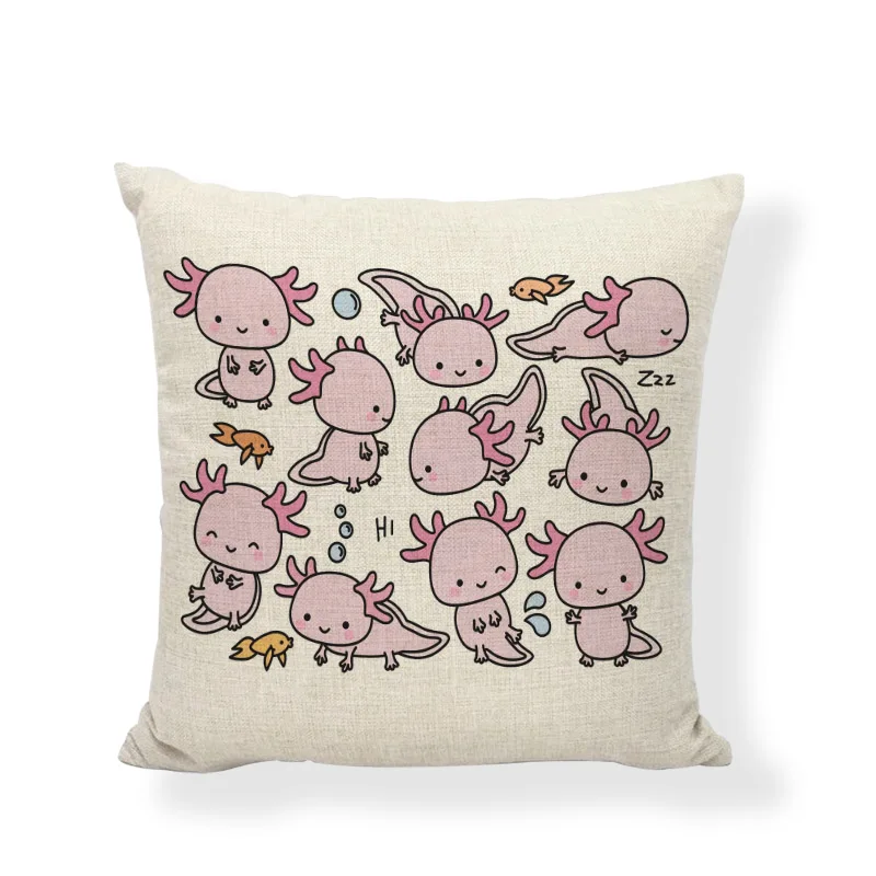 Постельное белье 45*45 см чехлы на подушки пчела Axolotl поросенок лиса принт наволочка для дома гостиной диван стул чехол для подушки аксессуары
