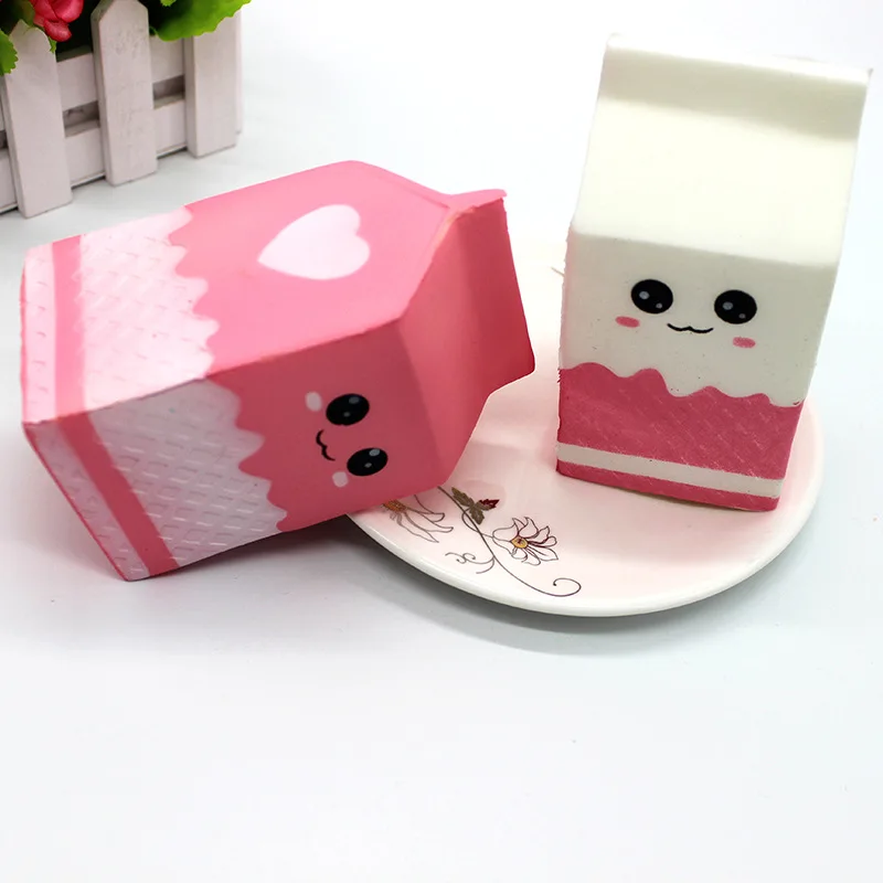 2018 kawaii Squishy пакет для молока/бутылка/может сжимать Веселые мягкие медленно