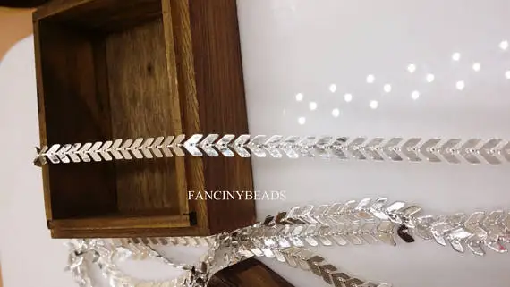 

MYLONGINGCHARM WholeSale-20 feet fantastic chain silver-plated over raw solid brass chain-F1382