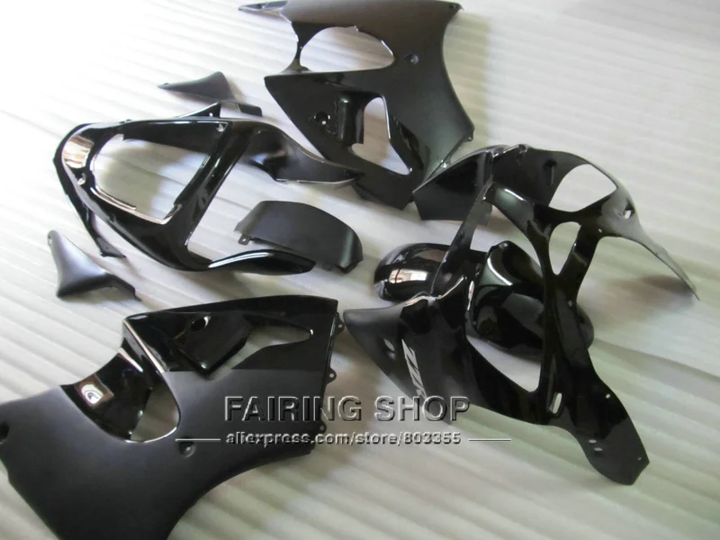 Высококачественные обтекатели для Kawasaki ZX6R 2000 2001 2002 (черный) комплект обтекателей