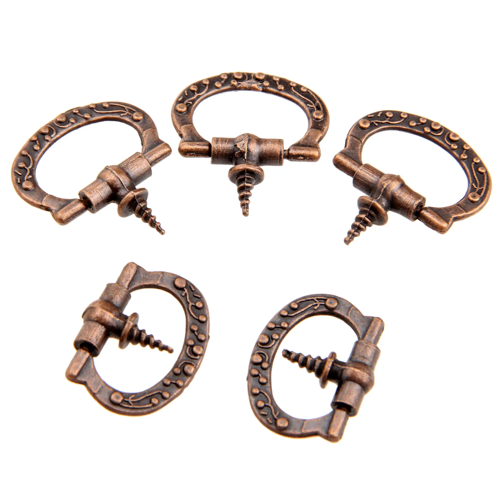 5 шт. 27x24 мм антикварные ручки для шкафа ящик ювелирных изделий выдвижные