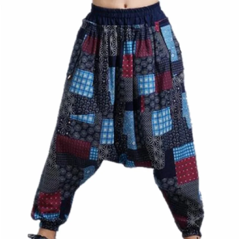 Мужские модные мешковатые брюки в стиле хип хоп мужские шаровары с принтом