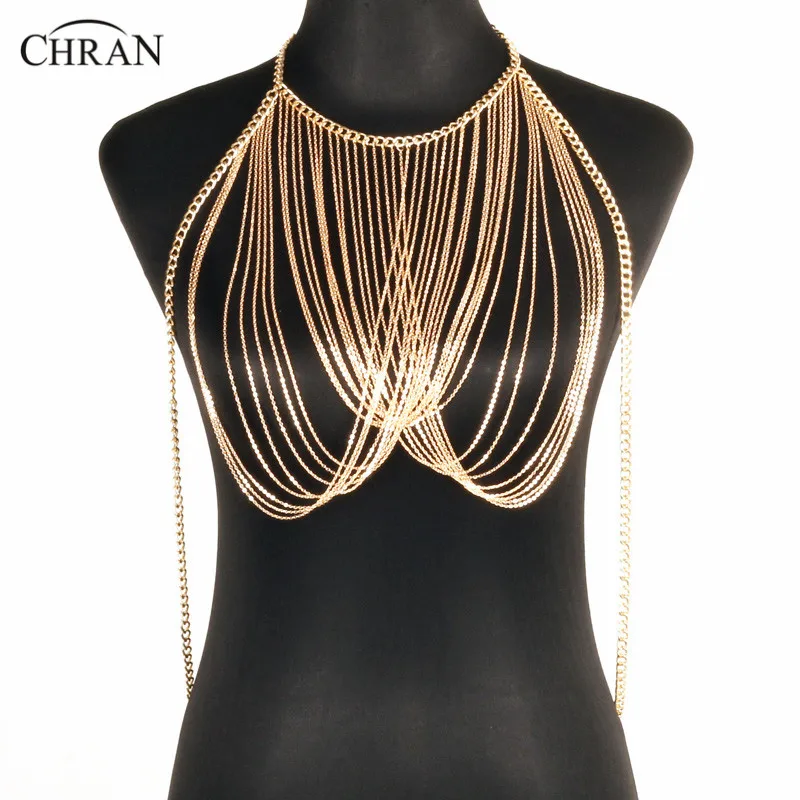 Chran Для женщин леди с кисточками в стиле панк колье плеча Цепочки и ожерелья Jewellery