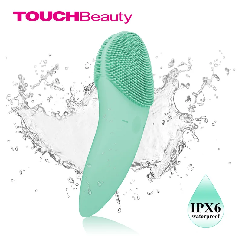 

TOUCHBeauty щетка для чистки лица звуковую вибрацию Уход за кожей лица Очиститель двусторонняя силиконовая глубокие поры Тематические товары пр...