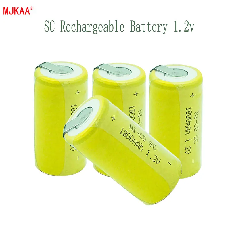 12 шт MJKAA Размер SC 1 2 V 1800mAh Ni-MH аккумуляторная батарея | Электроника