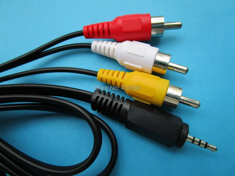 12 шт. Мини AV 2 5 мм штекер к 3 цветному RCA штекеру адаптер аудио видео кабель 150 см (59