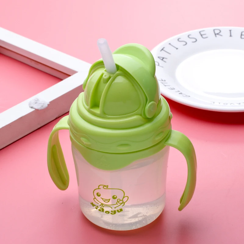 Милая чашка для детей 250 мл обучающая бутылочка с ручкой из соломы кормления