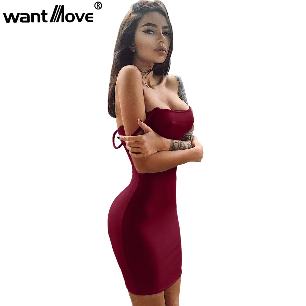 Wantmove/платье, модное мини-платье для женщин, на тонких бретелях, сексуальная клубная одежда, для вечеринки, элегантное платье для женщин JZ214