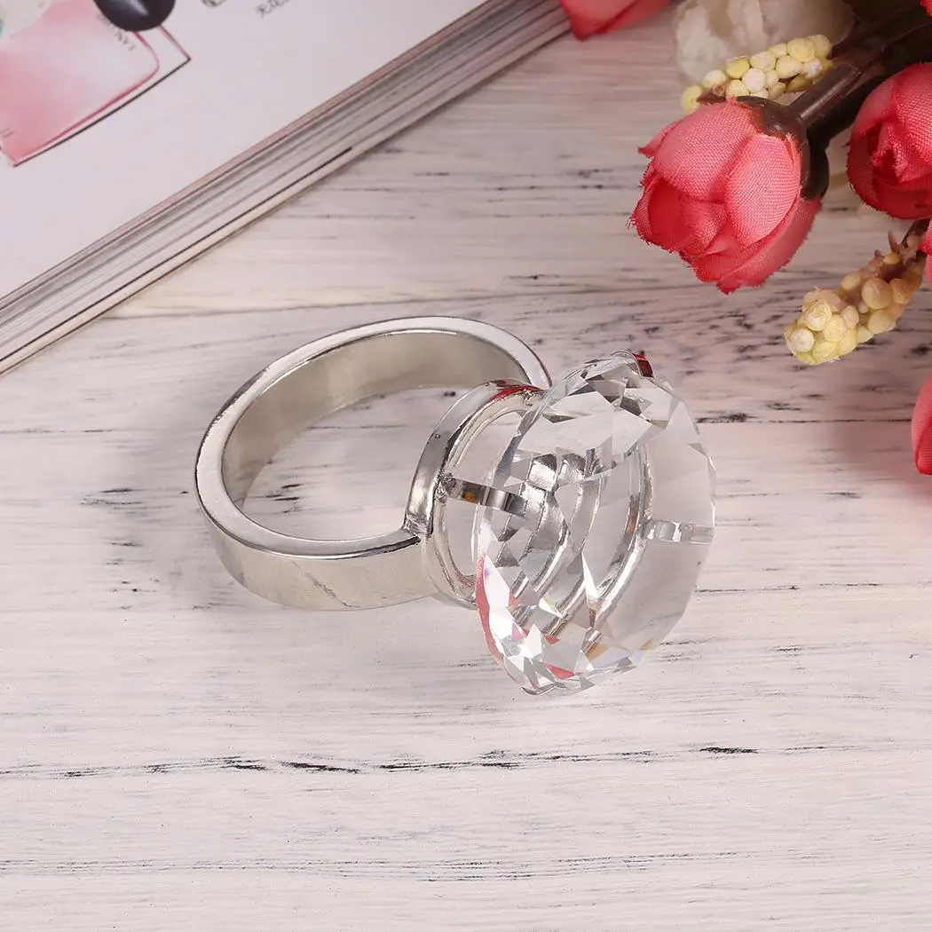 Креативный гигантский Кристалл Rhinestone кольцо пресс папье с подарочной коробкой
