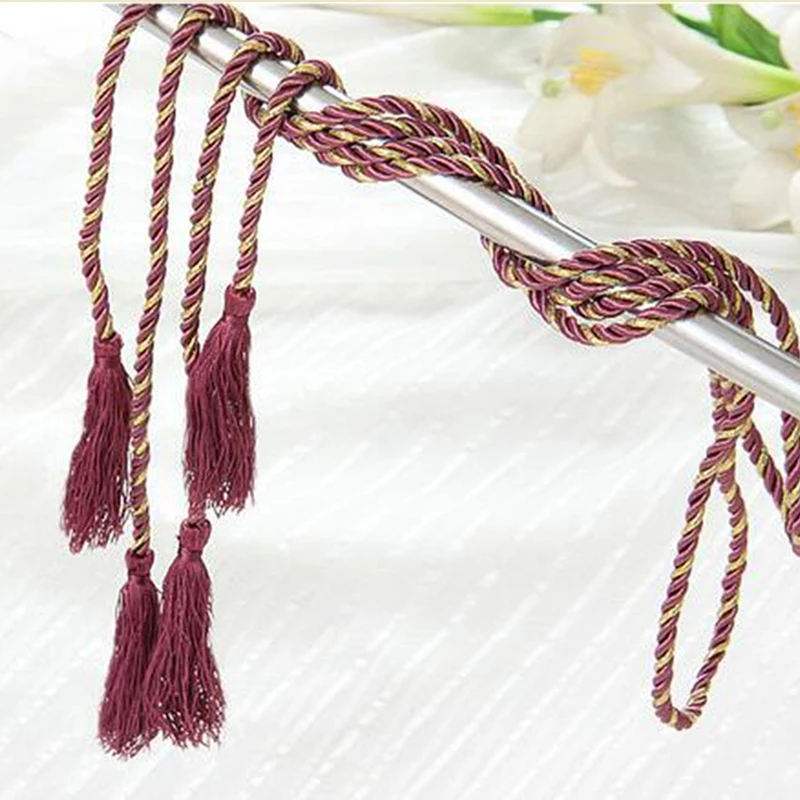 8 цветов украшение из х/б ткани с завязками и бахромой | Дом сад