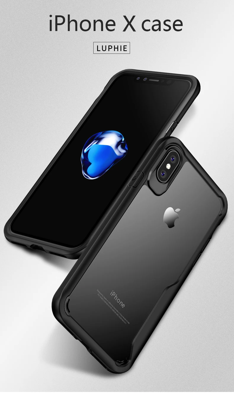 Противоударный защитный чехол для iPhone XR XS 8 7 Plus, прозрачный чехол из ТПУ для iPhone 6 6S Plus 5 XS Max, роскошный силиконовый чехол