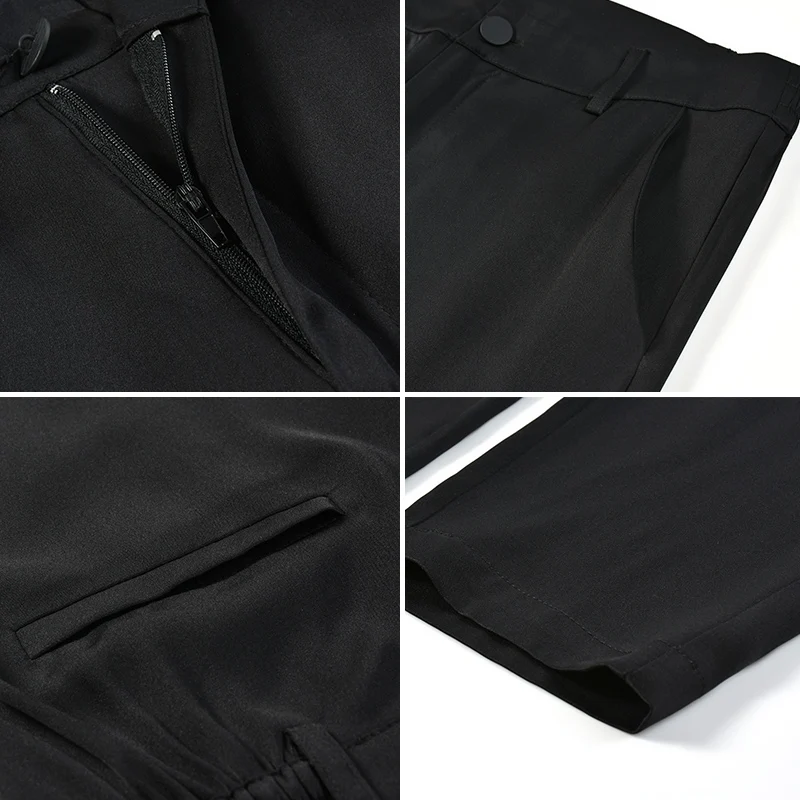 Женские шаровары из натурального шелка элегантные винтажные офисные брюки