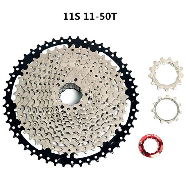11S 11 50T BOLANY Дорожный/горный велосипед кассета маховик 8 S/9 S/10 S/11 S/12 S 11-52T скорость полный диапазон совместим с SHIMANO - Цвет: 11S 11 50T