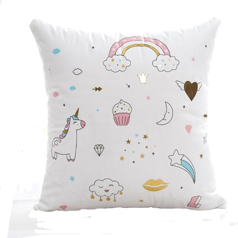 Милый скандинавский бронзирующий замшевый тканевый чехол для подушки