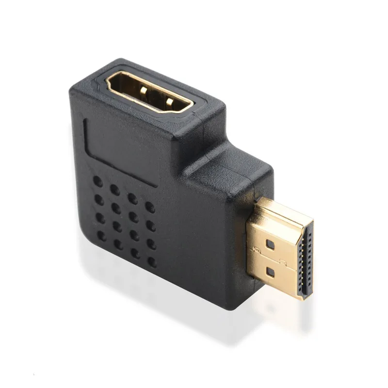 90 градусов левый Угловой Соединитель конвертер адаптер для HDTV Новый HDMI штекер на