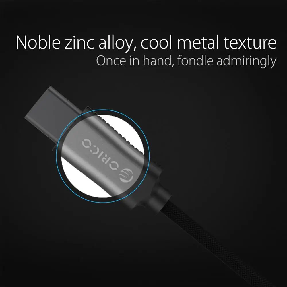 ORICO HCU usb type C кабель 3 фута 100 см 2,4 A кабель для быстрой зарядки для huawei