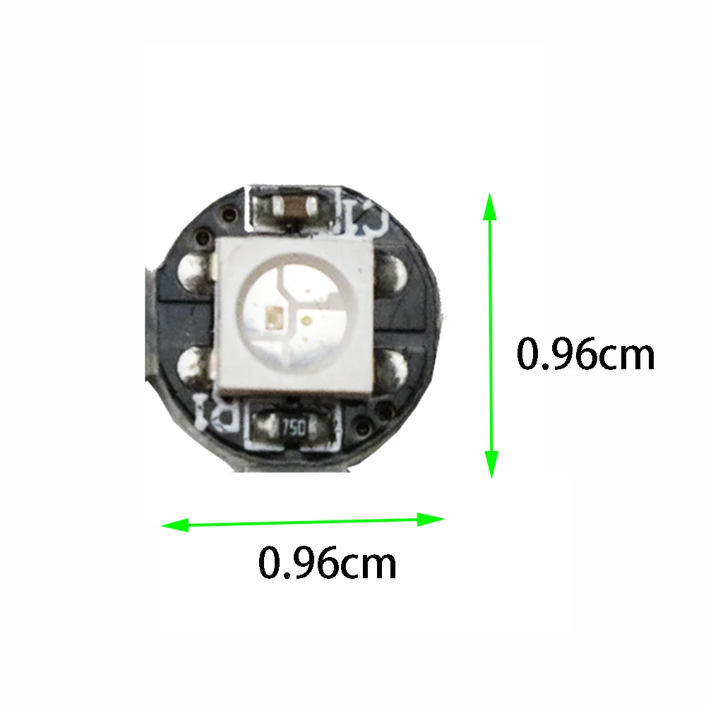 Светодиодный чип SMD WS2812B WS2812 5 в 0 96*0 96 см радиатор 40 1000 шт./лот 4 контактный для 5050 RGB