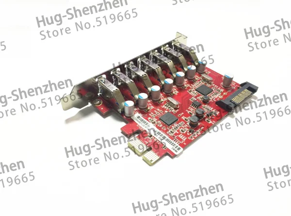Супер Скоростной 7-портовый USB 3 0 PCIE PCI Express адаптер платы управления Передняя