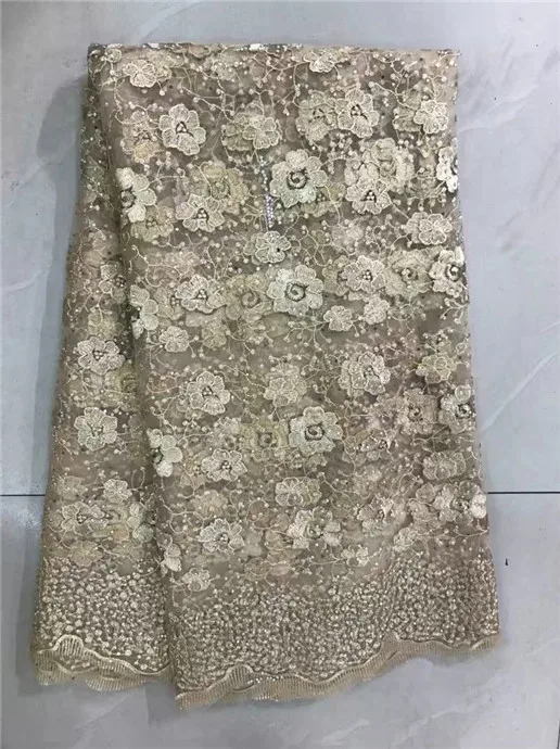 2018 модные Бусины Камни французский Кружево ткани черный белый последняя чистая