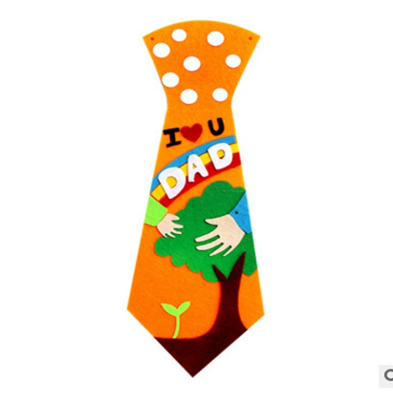 

free shipping 2018 new design Non woven DIY Tie Children Handmade Materials Kid DIY toys