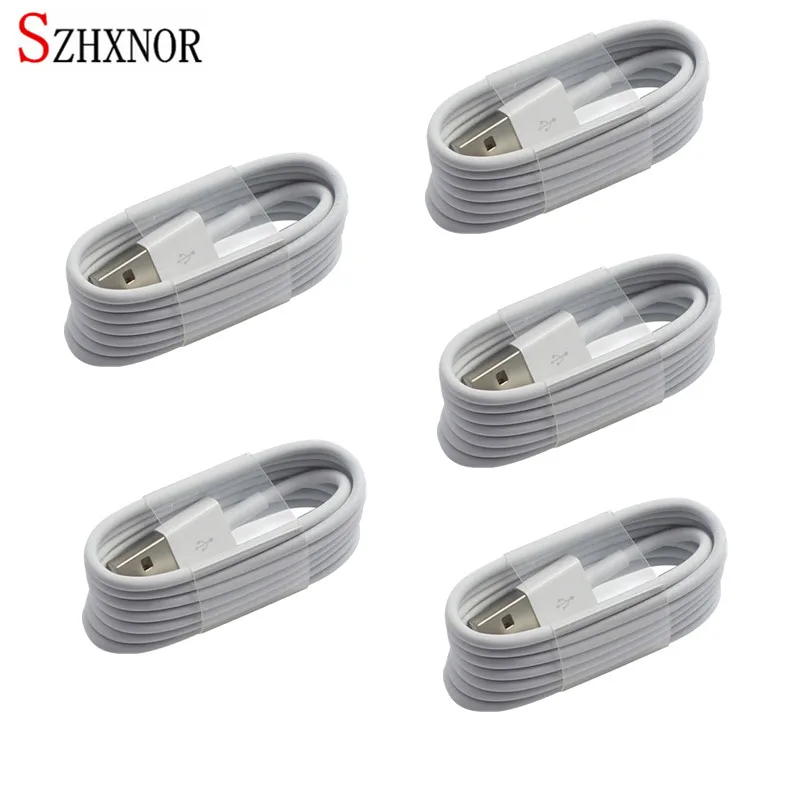 SZHXNOR 5 шт. 1 м 2 3 TPE 8 Pin USB зарядное устройство powerline кабель для зарядки и