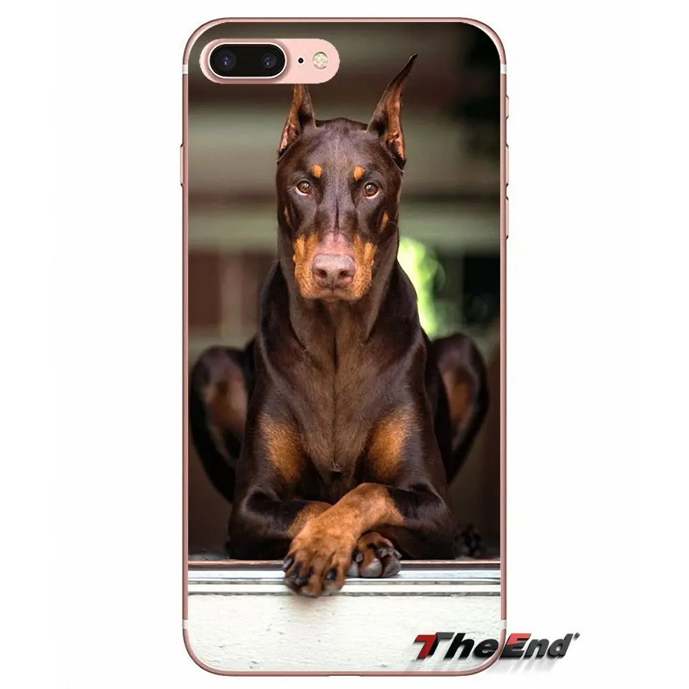 Дизайн чехол Pinscher собака добермана язык лицо для Huawei G7 G8 P7 P8 P9 Lite Honor 4C 5X 5C 6X Mate 7 8 9 Y3