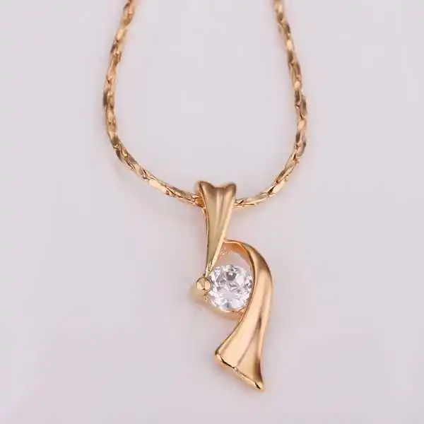 Free shipping 18K GP gold plated jewelry necklace fine fashion rhinestone crystal nickel free pendant SMTPN206 | Украшения и