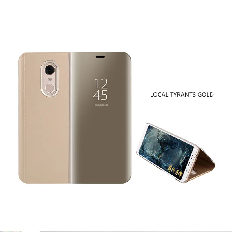 Прозрачный зеркальный чехол для телефона Xiaomi MIX2 NOTE3 A2LITE MAX3 8LITE Redmi NOTE4X NOTE4 NOTE5A S2 6PRO