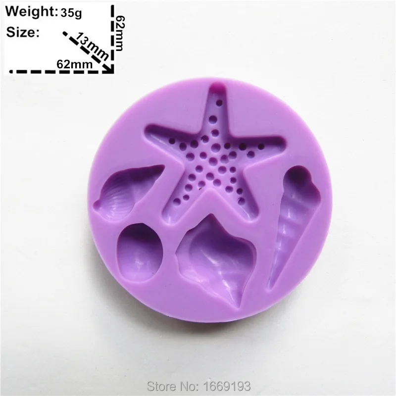 Пять ракушек Форма Sugarcraft украшения торта помадные инструменты печенье и маффины