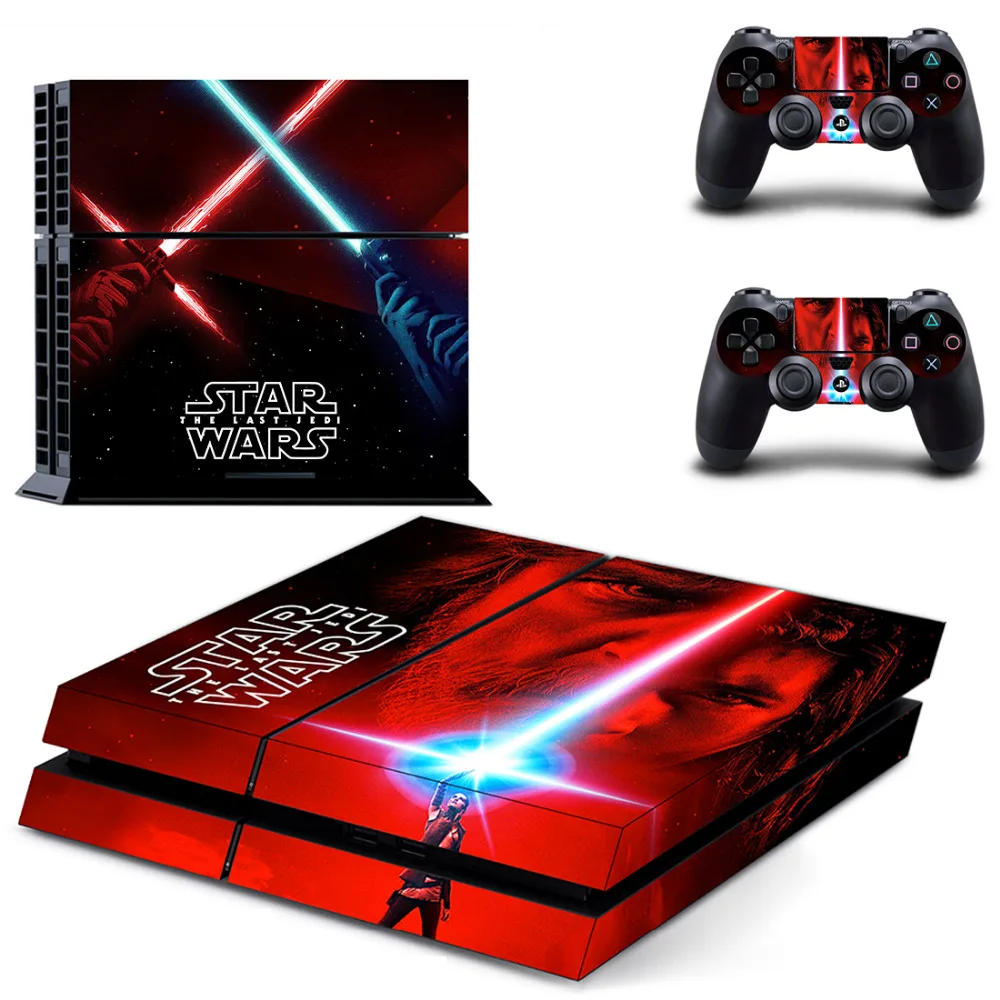 Звездные войны последние джедай наклейка для PS4 наклейка для sony playstation 4 консоли и 2 контроллера наклейка для PS4 виниловая наклейка