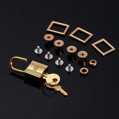 Gold -1 pcs WUTA кожевенное ремесло DIY ведро сумка замок аксессуары для Picotin замок сумка на плечо сумка-тоут фурнитура Прочная нержавеющая сталь - Цвет: Gold -1 pcs