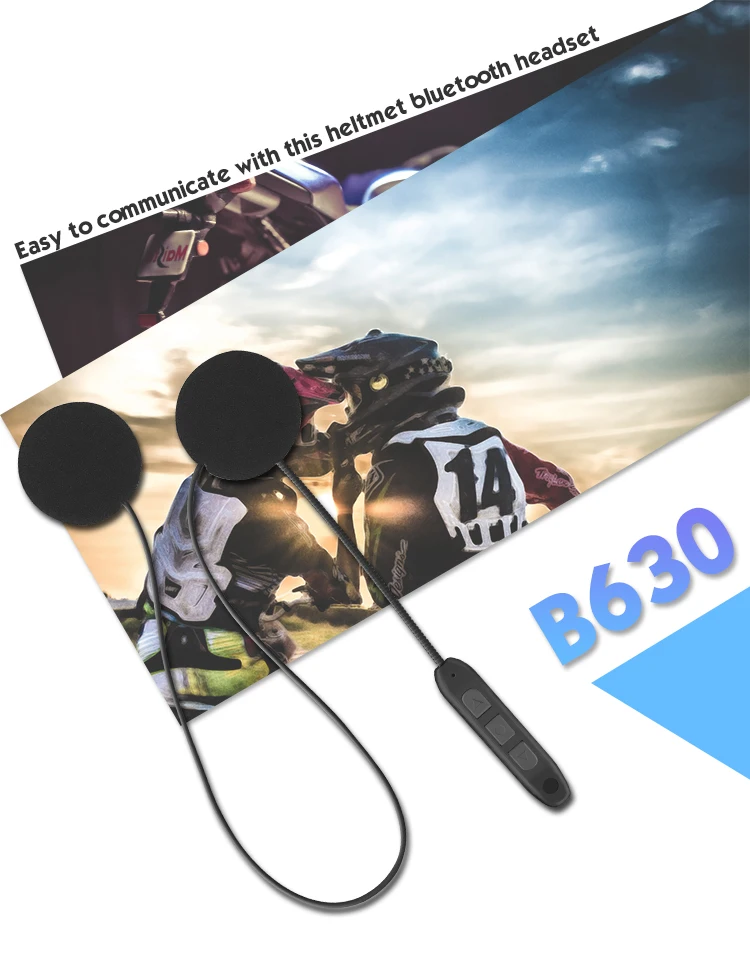 Беспроводная гарнитура Moto bluetooth для шлема с защитой от помех наушники